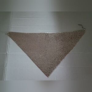 Whiting‎ & Davis Shimmering Gold Mesh Necklace